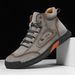 Plus-Size Men's Leather Boots, Men's Fashion Stitched Shoes, Flat Lace-Up Martin Boots, Outdoor High-Top Shoes 6317_vogvips.com
