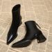 Genuine Leather Pointed Toe Short For Women 2025 New Spring And Single Thick Medium Slim Autumn Winter High Heel Bare_vogvips.com