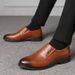 Business Dress Leather Perforated Breathable Men's Hollow Out Single Versatile Casual Shoes_vogvips.com