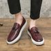 Extra Large Size Panel 45 Casual British Loafers Trendy 46 Slip-On Men's Leather Shoes 47_vogvips.com