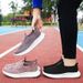 Women's Casual Shoes Middle-aged And Elderly Mother Shoes Flying Woven Mesh Breathable Single Shoes One Pedal Lazy Shoes Women's Shoes_vogvips.com
