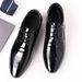 Men's Business Patent Autumn Men's New Pointed Toe Shoes, Low Top Formal Dress, Large Size Leather Shoes_vogvips.com