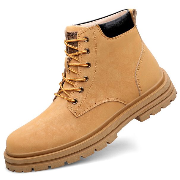 Breathable Velvet Martin Boots Men's Style Retro Tooling Shoes Boots Platform Short Boots Casual Shoes_vogvips.com