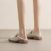 Platform Loafers Women's Retro British Style Small Leather Shoes Thick Heel One Pedal Soft-soled Single Shoes_vogvips.com