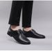 Men's Round Head Leather Shoes Formal Leather Shoes Casual Men's Lazy Single Shoes_vogvips.com