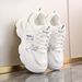 Women Thick Bottom Ultra-light Sneakers New Spring Autumn White Sports Casual Woman Comfort Breathable Running Shoes_vogvips.com