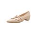 1318-7 Nude-colored Pointed-toe High-heeled With Built-in Height Increase, Comfortable For The Feet, French-style Mary_vogvips.com