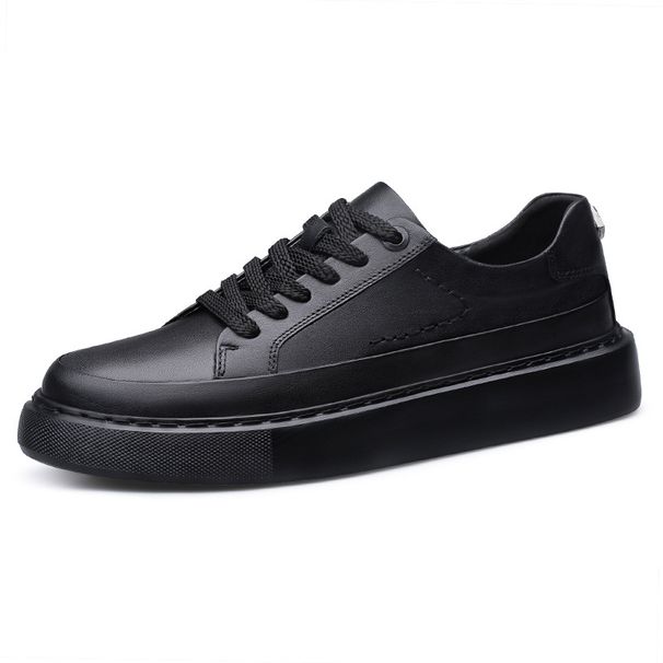 The First Layer Of Cowhide Thick Sole Increases The Height Of Qingchao Brand Board Shoes Couple Leisure Sports Casual Shoes_vogvips.com