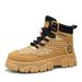 Men's High-Top Casual Boots – Vintage British Style Work Boots With Thick Sole, Anti-Slip & Height Increasing, Retro Martin Boots For Autumn & Winter_vogvips.com