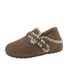 2025 Vintage Fleece-Lined Warm Shoes For Women Season New Fashion Versatile Slip-On Casual Loafers_vogvips.com
