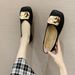 Flat Single For Women Spring Autumn 2024 New Evening Slip-On Lazy Chic Shallow Mouth Boat Shoes Loafers_vogvips.com