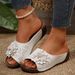 Women's Soft Heels Sandals Summer 2025 Casual Wedges Heeled Shoes Women Elegant Low Platform Slippers Sandalias Mujer_vogvips.com