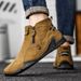 European Warm Series Autumn Winter 2025 Bargain High-top Large Size Men's Leather Shoes Outdoor Casual Octopus Zipper Martin Boots_vogvips.com