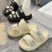 Female Student Internet Celebrity Wearing Outdoor Wear, Two Pairs Summer Outings, Thick Soles Anti Slip And A Feeling Of_vogvips.com