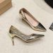 High Single Shoes Women S New Autumn Pointy Toe Slip On Large Size Advanced Sense Of Fine Heels_vogvips.com