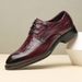 Euro Step Top Layer Cowhide 2025 New British Genuine Leather Handcrafted Brogue Men's Business Formal Derby Shoes_vogvips.com