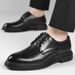 Men's Hollow Out Dress Shoes With Hidden Heel_vogvips.com