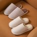 Autumn And Winter Couples Thermal Slippers Men's And Women's Plush Soft Soles Non-slip Home Floor Shoes Thermal Cotton Slippers_vogvips.com