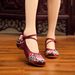 Women’s Shoes Summer New Embroidered Cloth Shoes Ethnic Style Cowhide Soles Heightened Square Dance Spring And Autumn Women's Single Shoes_vogvips.com