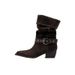 2025 Autumn Winter New Style Solid Color Pointed Toe Mid-Calf Mid-Heel Wrinkled Western Cowboy Slouch Boots_vogvips.com