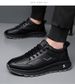 Spring And Autumn New Men's Sports Style Casual Leather Shoes Men's Youth Versatile Platform White Shoes Trendy Shoes Men_vogvips.com