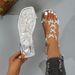 New Open Toed Women's Sandals, Plus Size, Flat Bottomed, Bow Sandals, European And American Style, Beach Square Toe Sandals With Toe Covers_vogvips.com