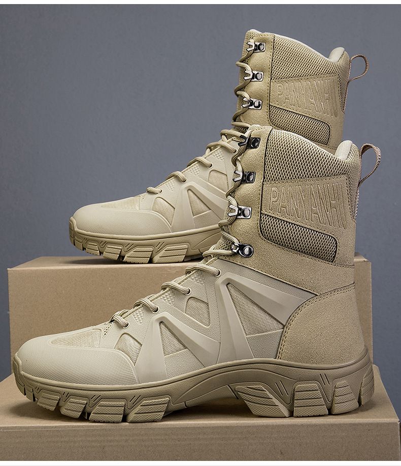 War Boots, Desert Wear Resistant Training Boots, Outdoor Hiking And Mountaineering Shoes_vogvips.com