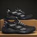 Men's Black Breathable Mesh Sports Shoes Summer Casual Running Soft Sole Height Increasing New Style_vogvips.com