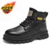 Martin Boots Men's Autumn And Winter British Style Tooling Thick Sole Increased Worker Boots Men's Outdoor Large Size Le_vogvips.com