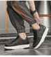 Invisible Inner Height Increase, Black And White Panda Men's Shoes, White Shoes, Men's Sports And Leisure Board Shoes_vogvips.com