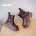 2025 Winter New Children's Shoes Boys Fashionable Handsome Martin British Style Thickened Warm Girls Fashion Boots_vogvips.com