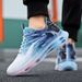 Men's plus Size Running Shoes Breathable Leather Upper Shock Absorbing Casual Style Height Increasing Versatile Shoes for Teenagers And Students_vogvips.com