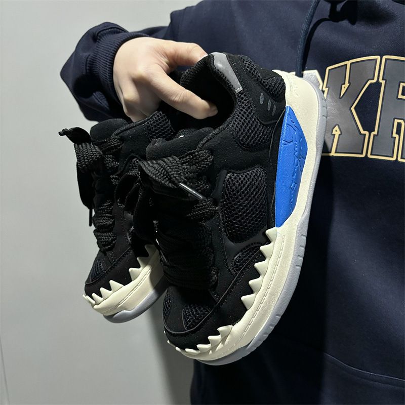 Korean Version Versatile Trendy Thick-Soled Height-Increasing Unisex Couple Dad Shoes 2025 New Casual Student Retro_vogvips.com