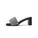 2025 Summer New Rhinestone High Heels For Women, Outdoor Wear, Chunky Heel Sandals, Internet Celebrity Style, One-Strap_vogvips.com