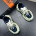 Vintage Distressed Green Elevated Luxury Platform Dad Shoes_vogvips.com