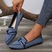New 2024 Spring Pointed Toe Flat Cross-Border Trade Large Size Fashion Slip-On Casual Women's Shoes_vogvips.com