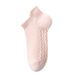 Women's Socks Summer Thin Short Tube Sweat Absorbing Breathable Mesh Massage Cotton Socks Simple Low Top Boneless Socks Spring And Autumn_vogvips.com
