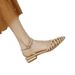 French Style~Artistic Retro Pointed-toe Low Chunky Heel Roman Sandals For Women, Pig Cage S, Summer Casual Women's_vogvips.com