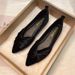 Pointed Toe Single For Women, Red Flat Spring New Style, Versatile French Style Shallow Mouth Loafers, Soft Sole Wedding_vogvips.com