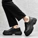 Derby Thick Soled Men's 2025 Autumn New Low Top Big Toe Leather Youth Casual Shoes_vogvips.com