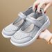 Women's Shoes Breathable Casual Shoes Soft-soled Feet Velcro Middle-aged And Elderly Mother Shoes_vogvips.com