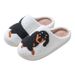 Cartoon Cute Cat Dachshund Dog Women Slippers Indoor Warm Comfort Lightweight Bedroom Concise Winter Cotton Shoes Men_vogvips.com