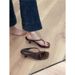 Women's Elegant French-Inspired High Heel Sandals With Metallic Buckle - Strappy Toe Loop Summer Slides_vogvips.com