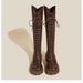 Long Women's Over-the-Knee Student Riding High Thick Legs 2025 New Martin Boots Autumn Winter_vogvips.com