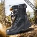 Combat Boots Mountaineering Hiking Camping Training Shoes Black High-top Tactical Boots_vogvips.com