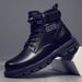 European Warm Series Martin Spring Autumn Work Mid-Calf Korean Style Casual Ankle Leather Boots Trendy Formal High Heels Stylish Men's Shoes_vogvips.com