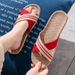 Linen Home Use, Thick Sole Straw Woven Summer Sandals For Men And Women, Indoor Non-Slip Odor-Free Slippers_vogvips.com