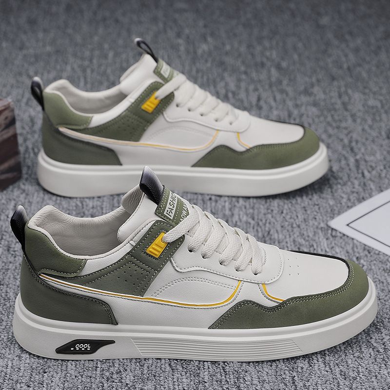 Men's Large Size Waterproof Leather Casual Skateboarding Shoes Youth Fashion Trendy Sneakers Versatile Comfortable Daily Shoes_vogvips.com