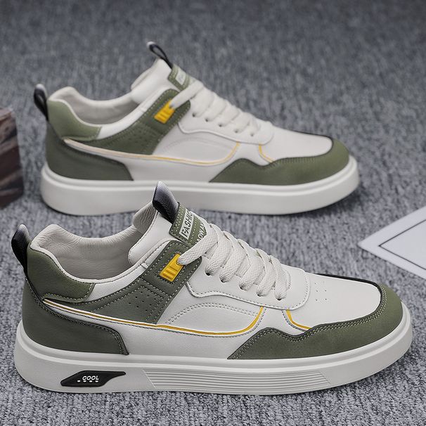 Men's Large Size Waterproof Leather Casual Skateboarding Shoes Youth Fashion Trendy Sneakers Versatile Comfortable Daily Shoes_vogvips.com