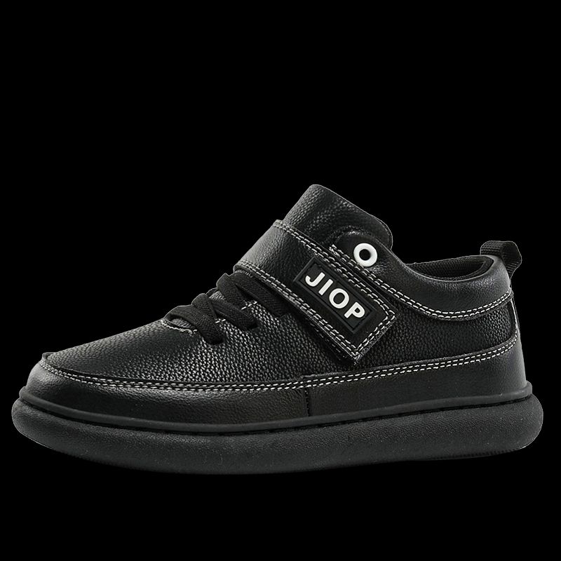 Autumn New Children's Microfiber Leather Sneakers Velcro Flat Casual Board Shoes_vogvips.com